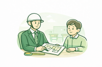 無料相談・現地調査のイラスト